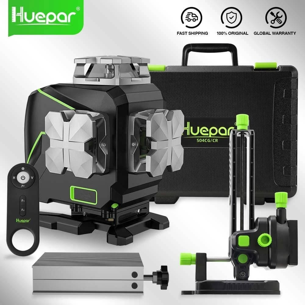 

NEW 2021☝Суперточный Huepar S04CG Premium лазерный нивелир☝акселерометр☝Bluetooth