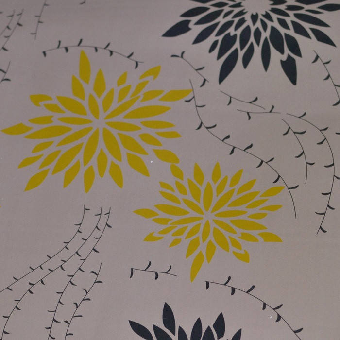 

Самоклейка декоративная Hongda Хризантемы кофейный глянец 0,45 х 1м (5534-1), Коричневый