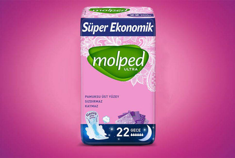 

MOLPED Ultra Night гигиенические прокладки 6 капель Super Economic 20 шт