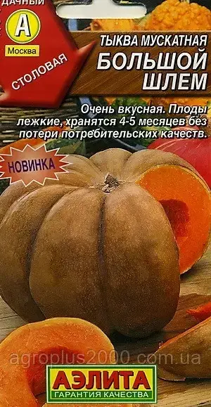

Семена Тыква мускатная Большой Шлем 1 грамм Аэлита