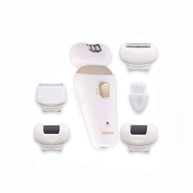 

Sale! Эпилятор 5 в 1 с насадкой бритва и пемза электробритва женская Gemei GM 7005 белый (Х-205)