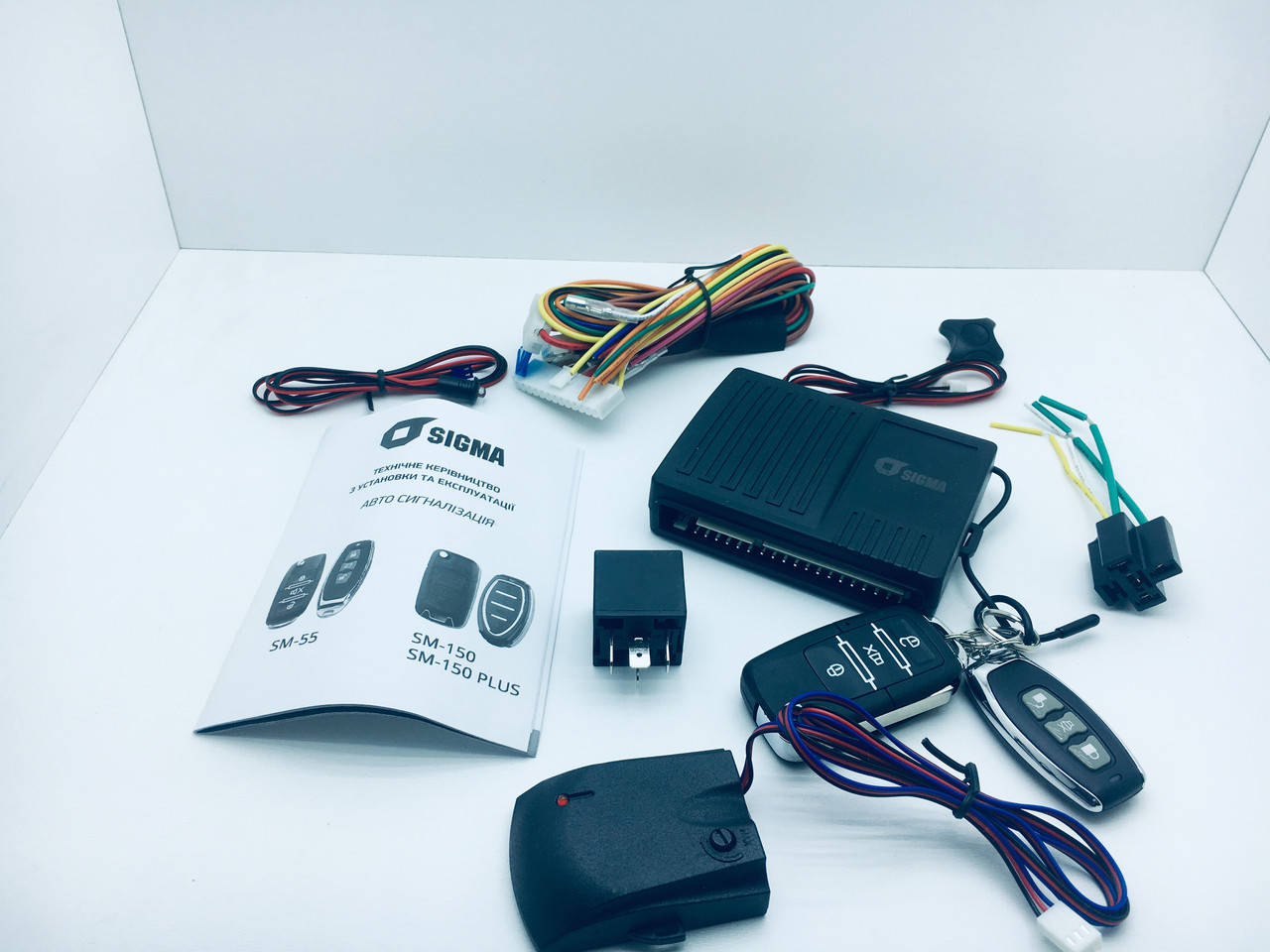 

Автосигнализация автомобильная сигнализация односторонняя с выкидным ключем Sigma SM55
