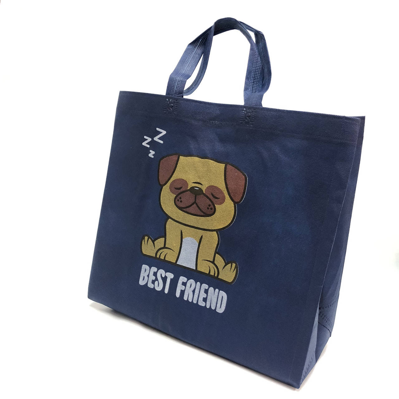 

Эко сумка 37*34 см Бест Френд Синяя