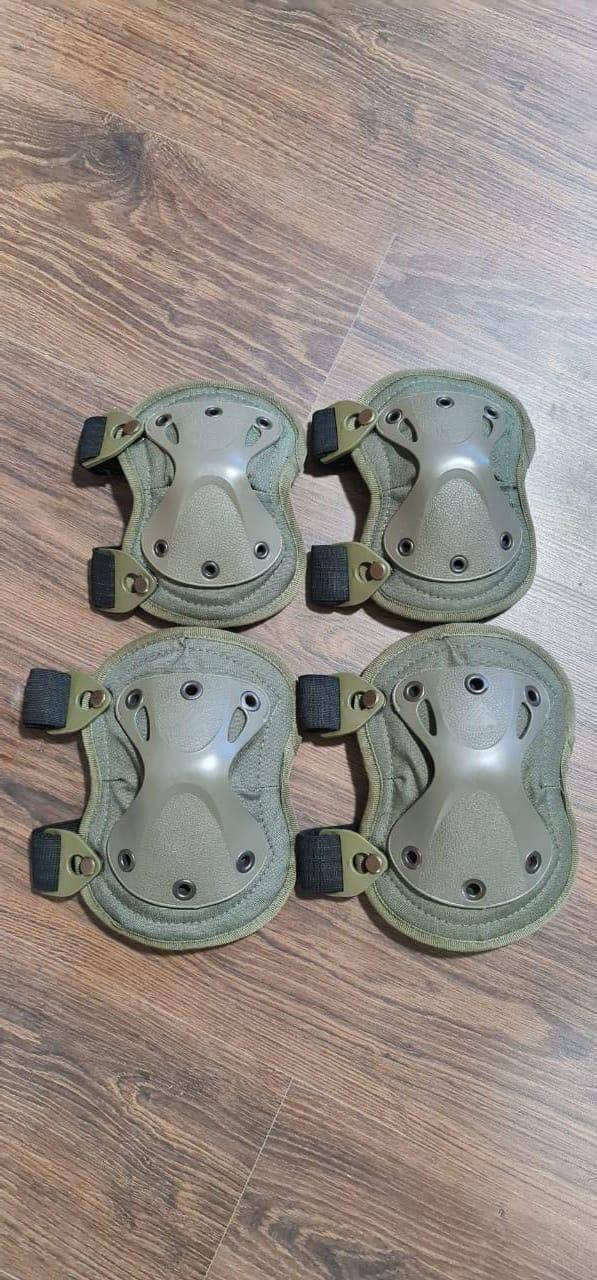 

Компелект защиты на клипсе наколенники и налокотники Combat Хаки