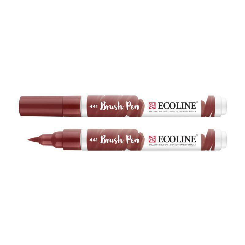 

Ручка-кисточка Ecoline Brushpen (441), Коричнево-красный, Royal Talens