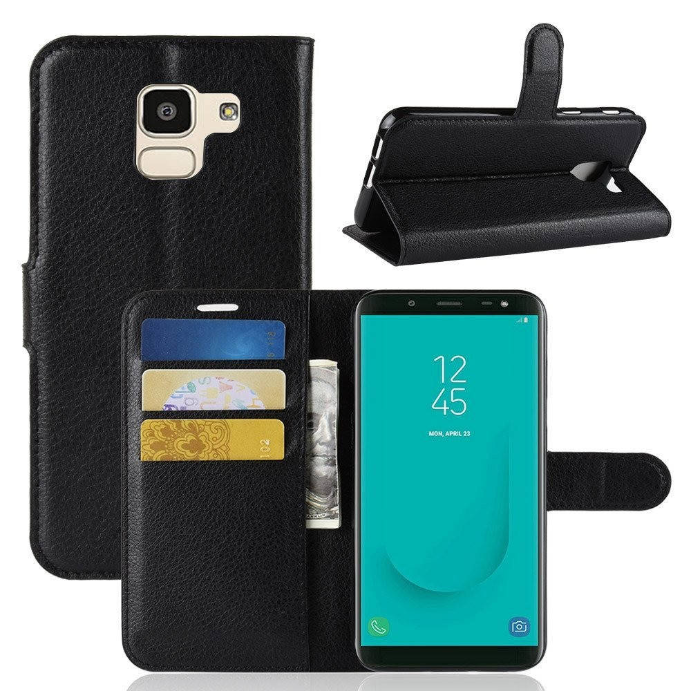 

Чехол-книжка Litchie Wallet для Samsung J600 Galaxy J6 2018 Черный