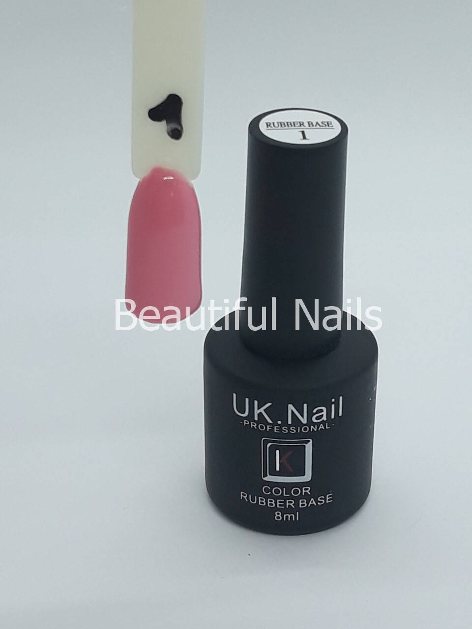 

База для ногтей цветная UK.Nail Color Rubber Base№1 8 мл.