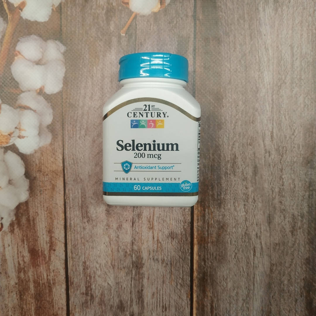 

21st century Selenium 60 caps 200 mcg , селен