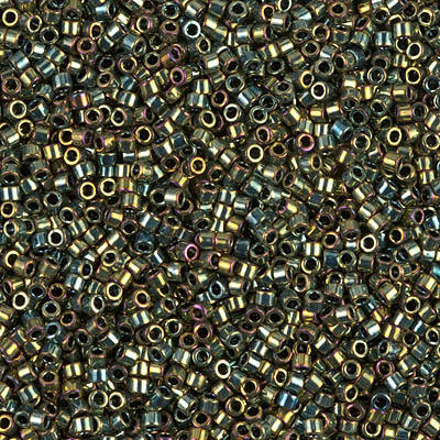 

Японський бісер Miyuki Delica 11/0 DB0024 - Metallic Green AB