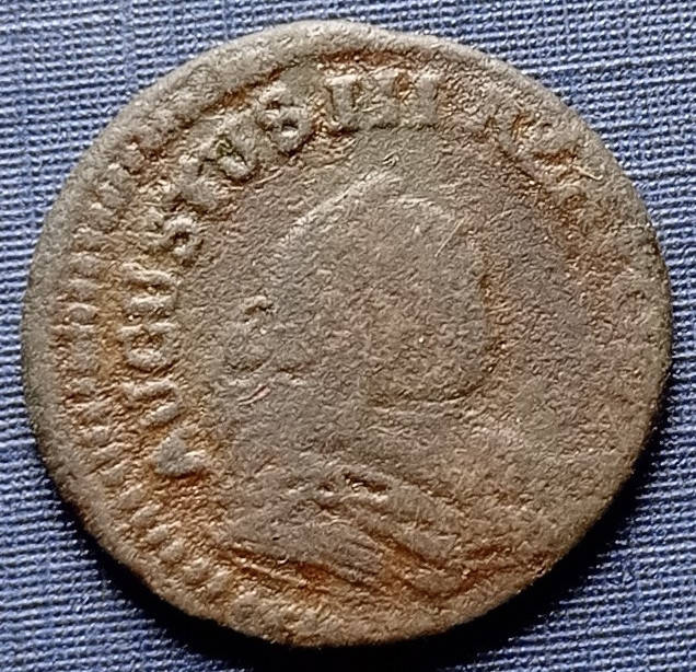 

Монета 1 грош Польша 1755 Август III Толстый