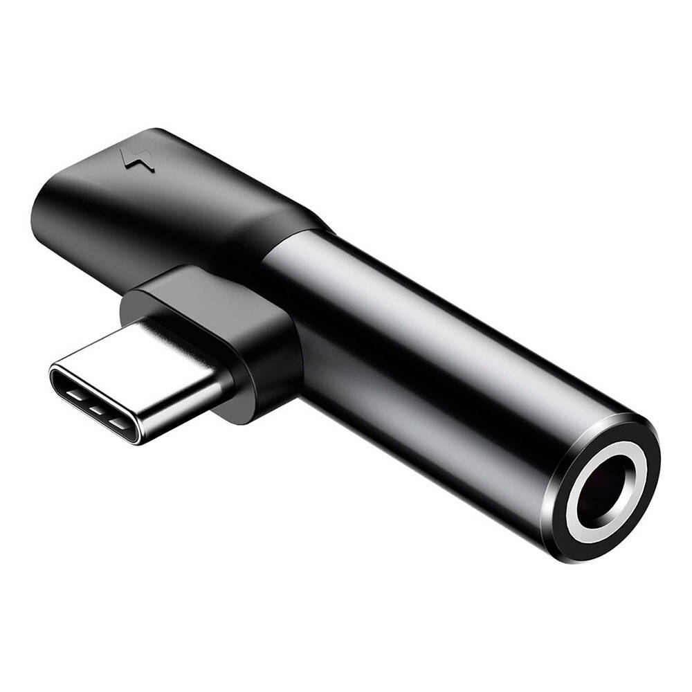 

Перехідник Baseus L41 USB Type-C to USB Type-C AUX 3.5mm Black CATL41-01, Черный