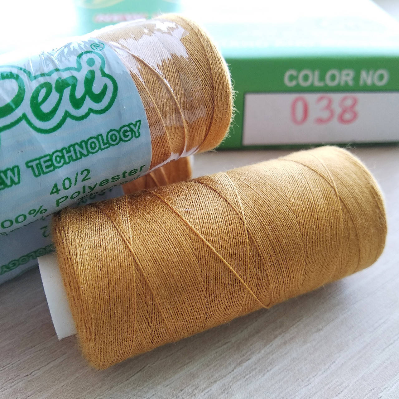 

Нитки Peri №40 котушка 400 ярд, охра (038), Коричневый