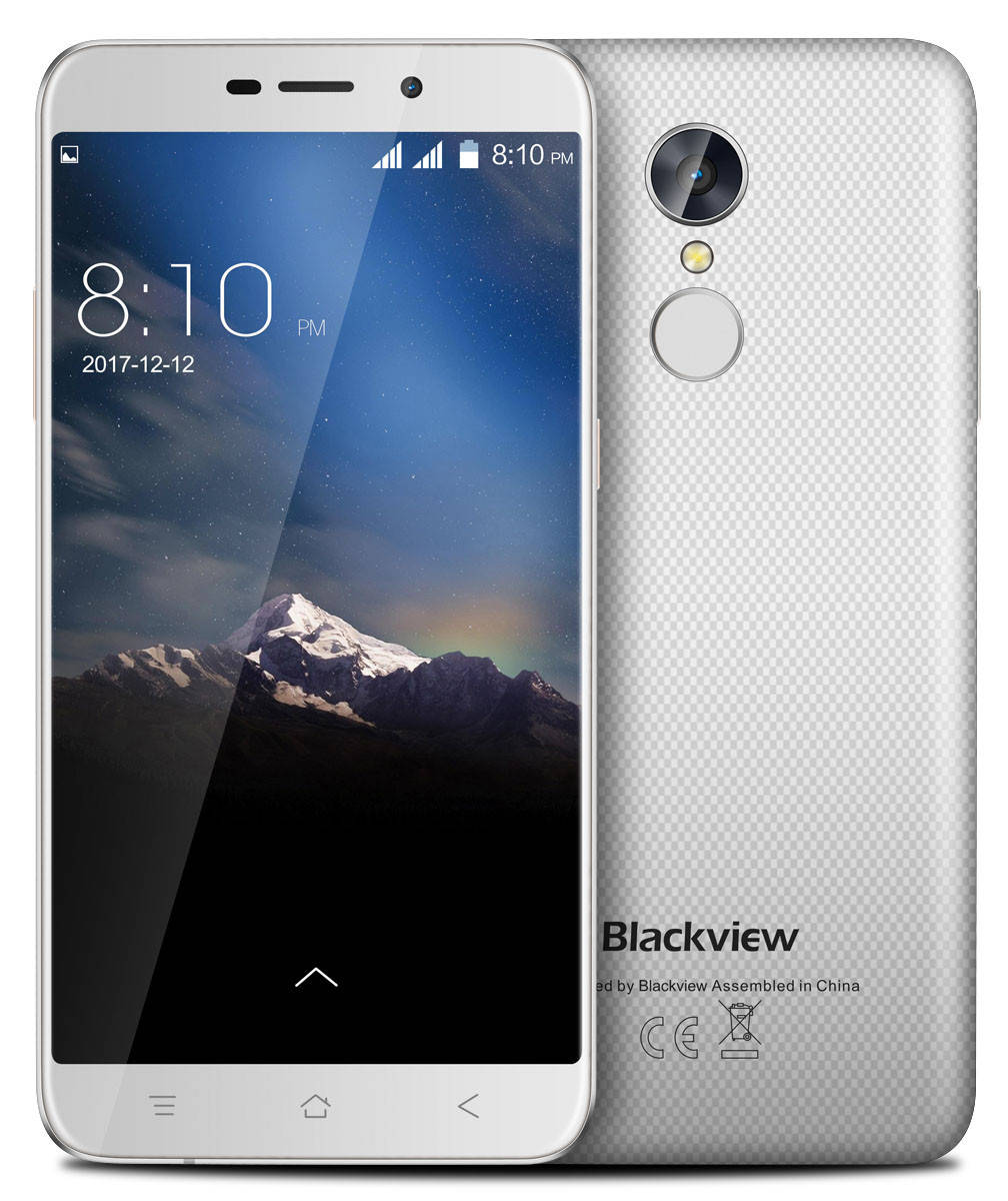 

Blackview A10 5.0" 2GB RAM 16GB ROM 3G 2800мАч 8МР Android 7 White, Белый