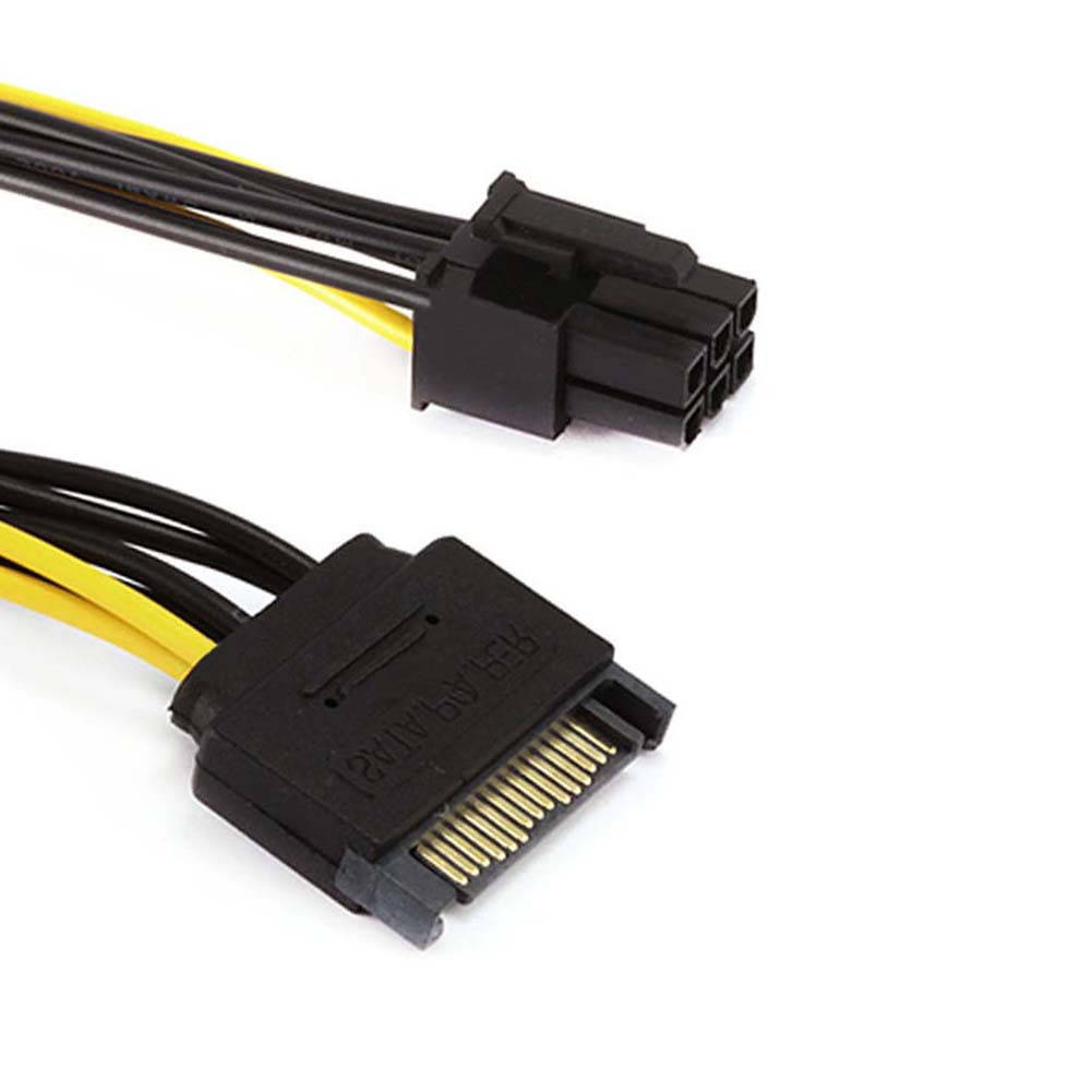 

Переходник питания для видеокарт Sata on 6 pin, б/у