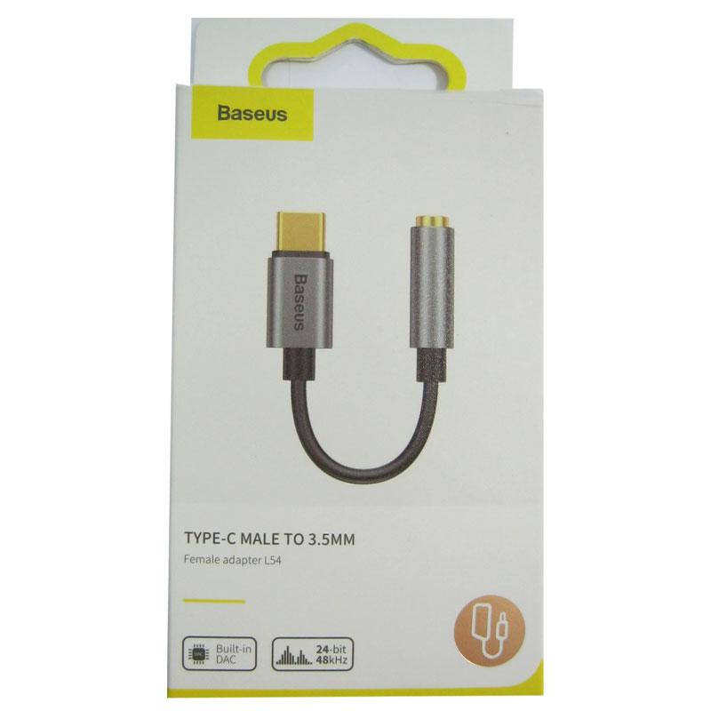 

Переходник Baseus TypeC - 3.5 jack (мама) для наушников