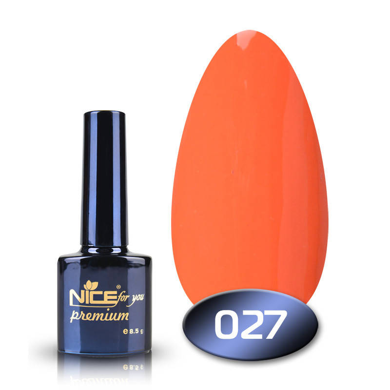 

Гель-лак Nice for you Premium 027 кораллово-оранжевый 8,5 мл
