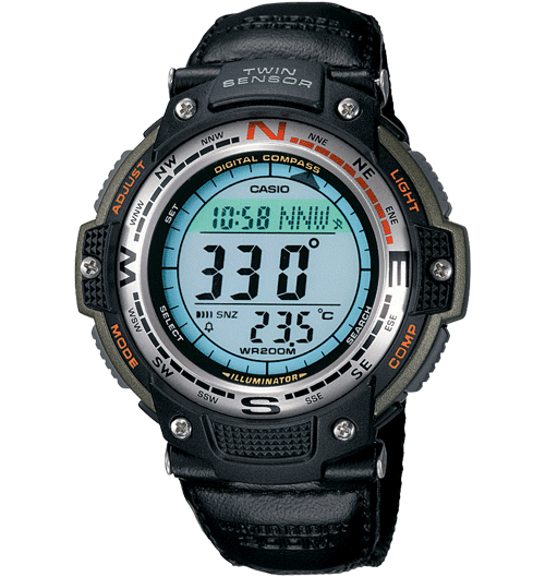 

Мужские часы Casio SGW-100B-3VEF Касио водонепроницаемые японские часы