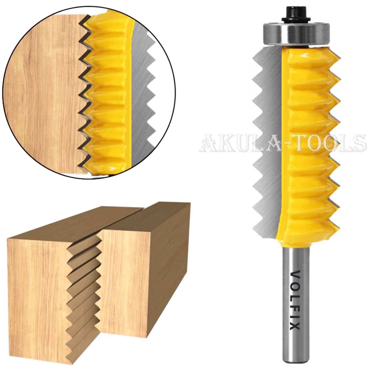 

Фреза для сращивания древесины (микрошип) (микрошип) по ширине и длине по дереву VOLFIX FZ-120-514 d8