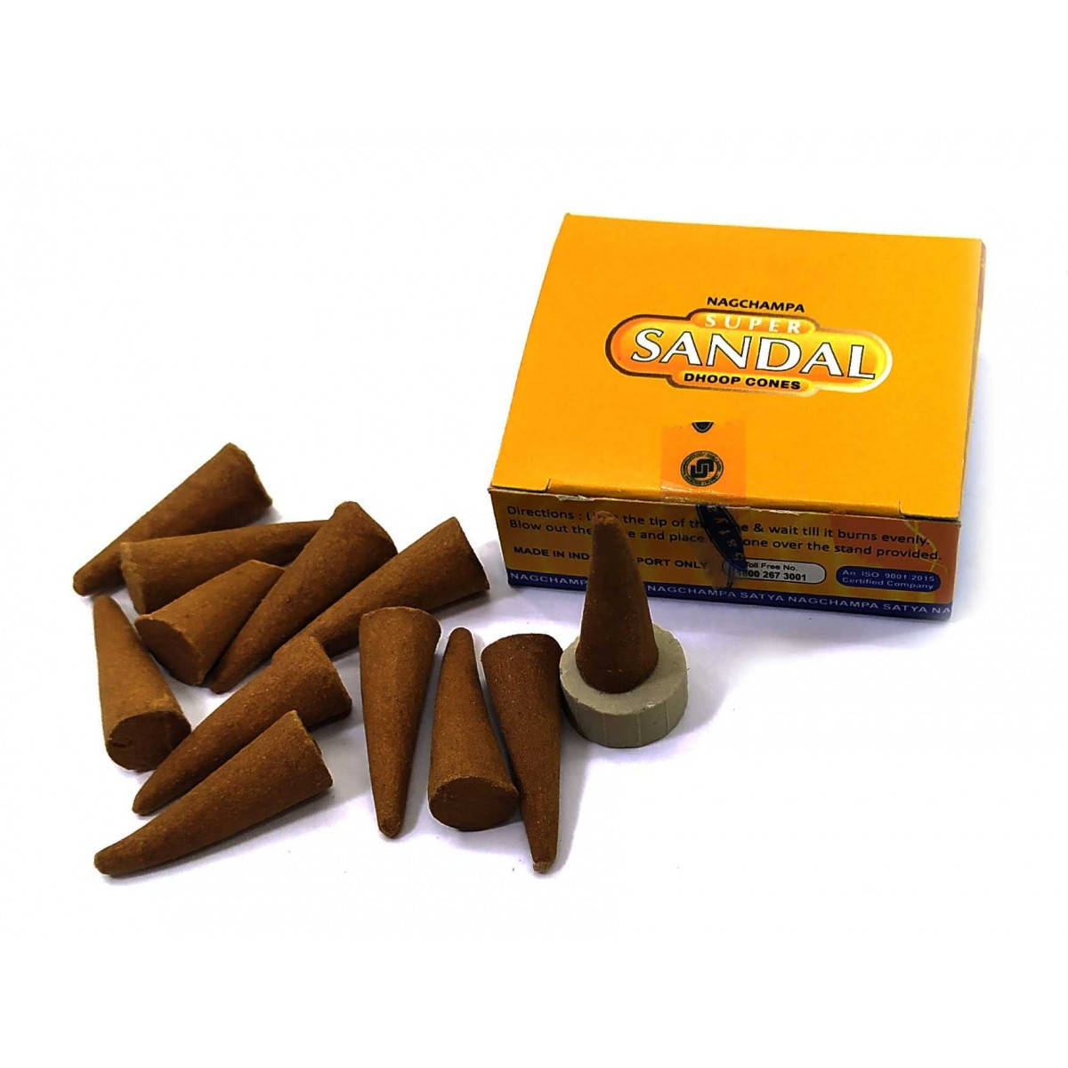 

Super Sandal dhoop cones(Супер Сандал)(15 гр.)(Satya)(12 шт /уп) масала конусы