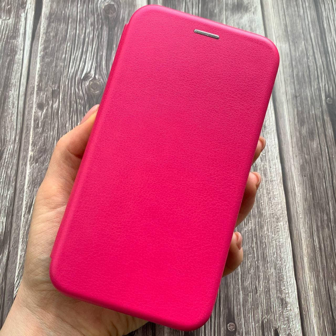 

Чехол книжка с магнитом для Samsung J4 2018 J400 эко кожа подставка чехол книга на самсунг дж4 дж400 малиновая, Малиновый