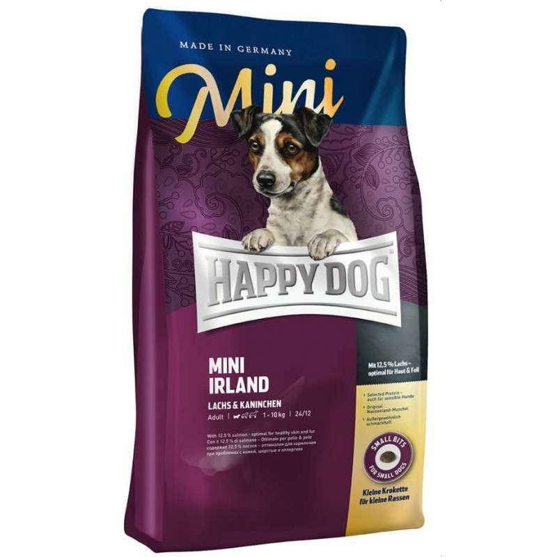 

Happy Dog Mini Irland 1 кг - Сухой корм с кроликом и лососем для собак мелких пород
