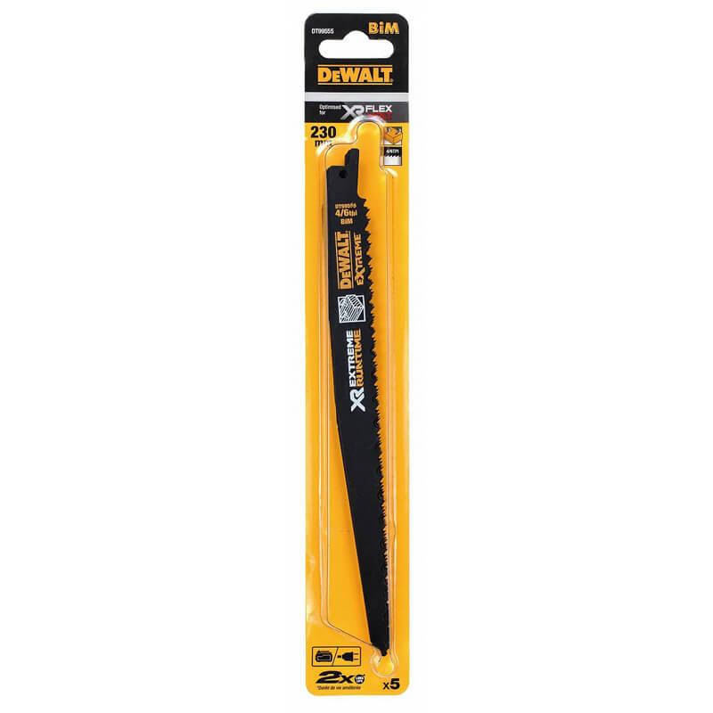 

Полотно пильное по древесине для сабельных пил 5 шт DeWALT DT99555