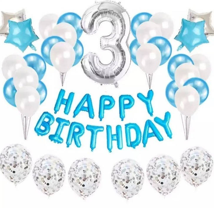 

Набор шаров на день рождения, "HAPPY BIRTHDAY" 065