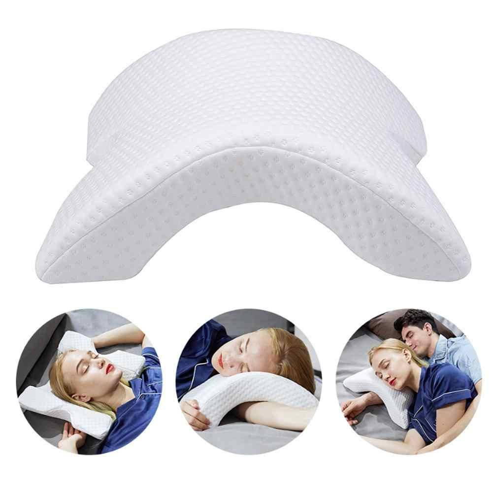 

Подушка тунель с памятью ортопедическая Memory Foam Pillow гипоаллергенна подушка мемори Белая, Белый