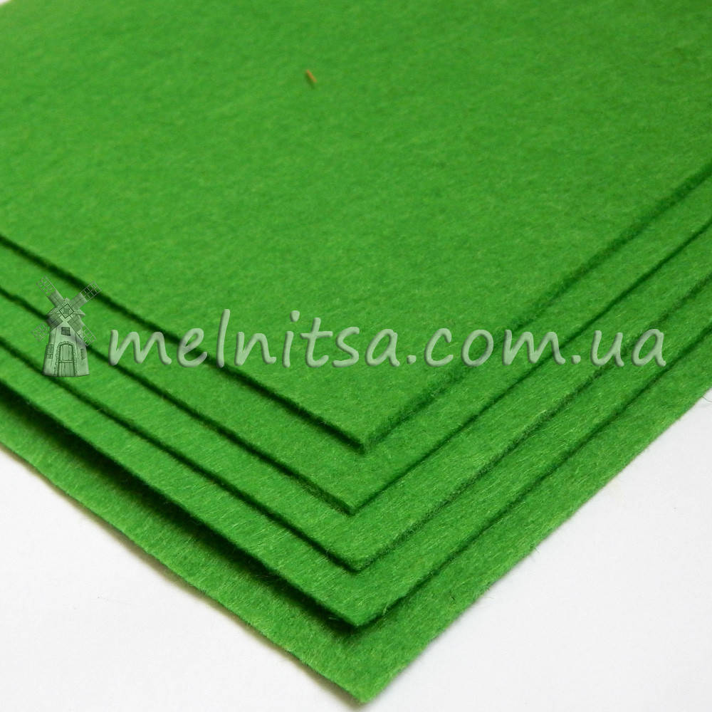 

Фетр жесткий лист 20х30 см, 2 мм, зеленый (Китай)