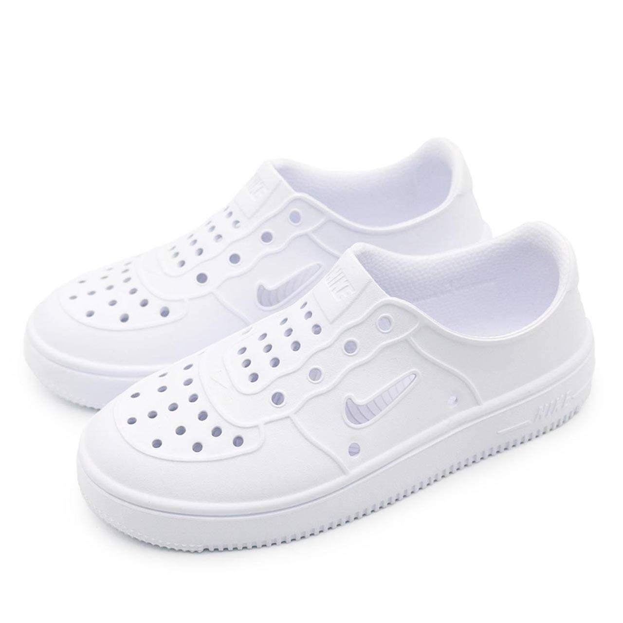 

Летние мокасины девочке Nike Foam Force р 35, Белый