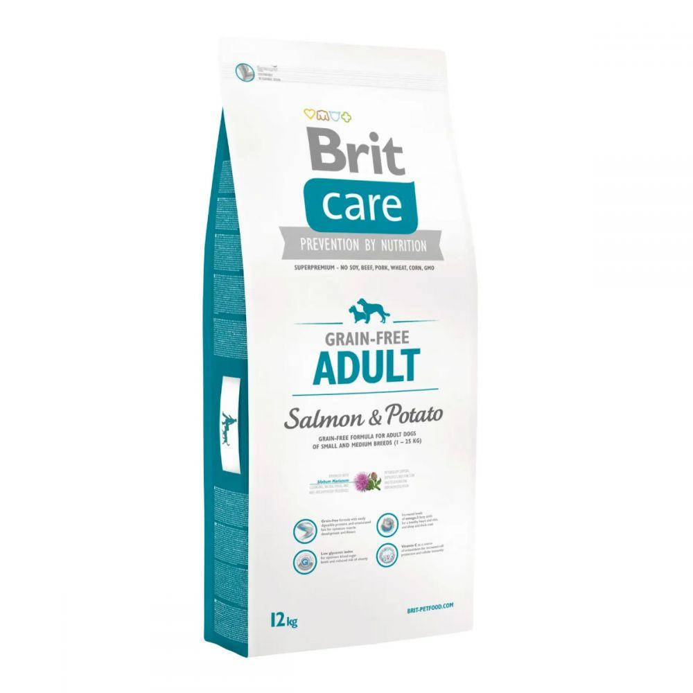 

Brit Care Adult Salmon & Potato Беззерновой корм для собак с лососем и картофелем 12кг