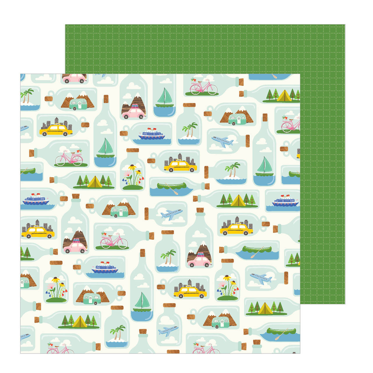 

Папір двосторонній - TINY TRAVELS - Chasing Adventures - Jen Hadfield - 30x30