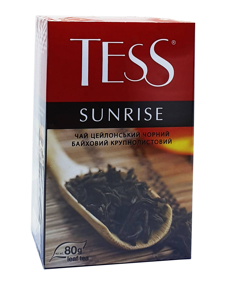 

Чай чорний крупнолистовий Tess Sunrise 80 г (726)