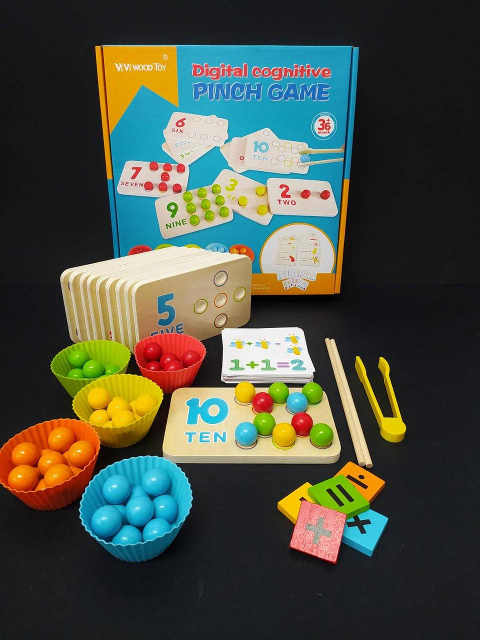 

Деревянная игрушка Набор первоклассника MD 2847 сортировка, счет