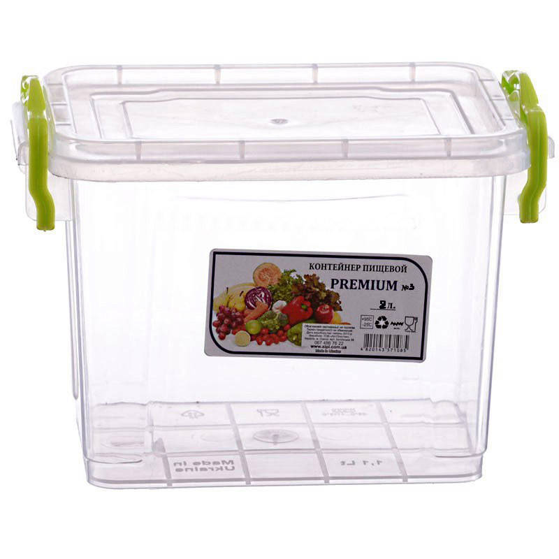

Контейнер пищевой 2 л., Прозрачный
