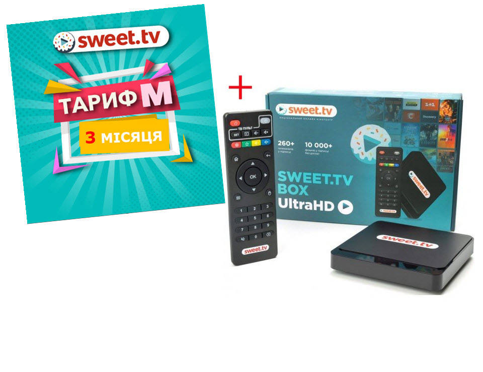 

Смарт ТВ-приставка Android SWEET TV BOX 4K