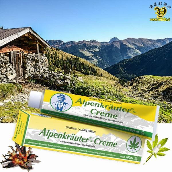 

Alpenkräuter Creme Крем для снятия боли и усталости с маслом конопли 200 мл