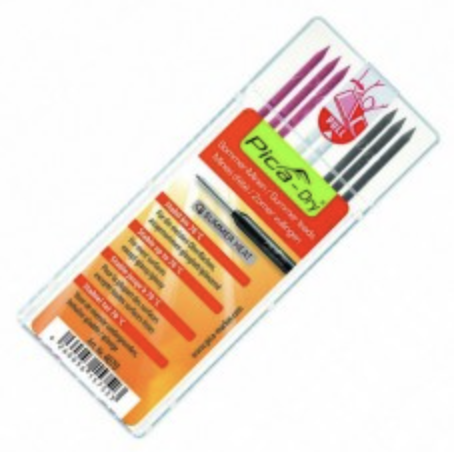 

Сменные грифеля для PICA Dry, "Summer Heat" три цвета, 8шт (3 -серых, 3-красных, 2-белых)