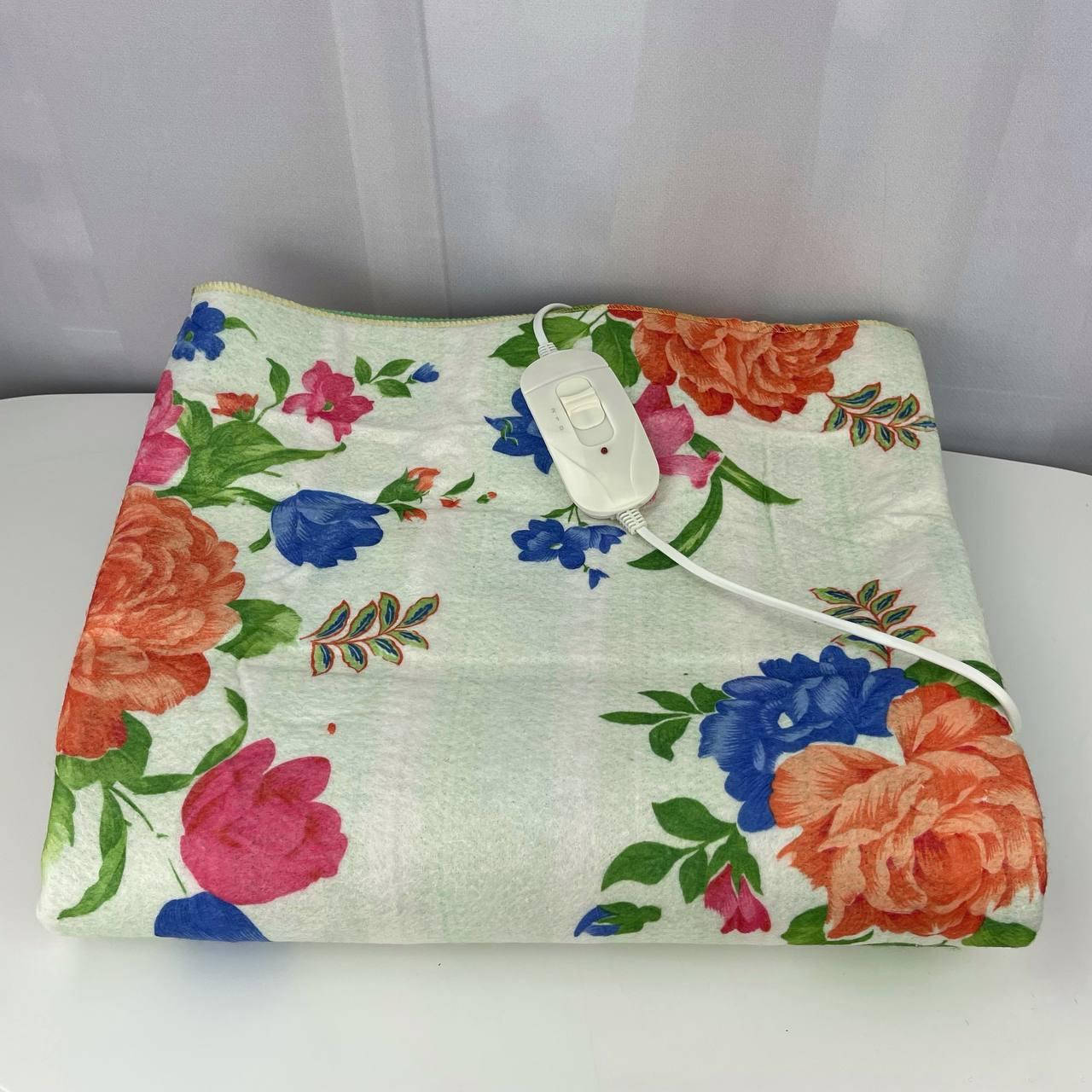 

Электропростынь односпальная с цветным рисунком LUX Байка Турция 75x155 см 55155 Цветы