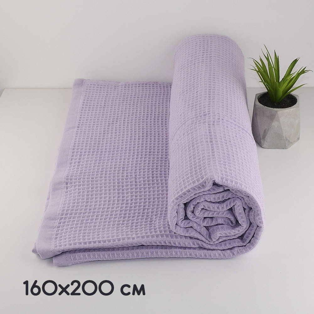 

Простынь-покрывало вафельная GM TEXTILE 160х200см 280г/м2 (Пудровый), Пудра