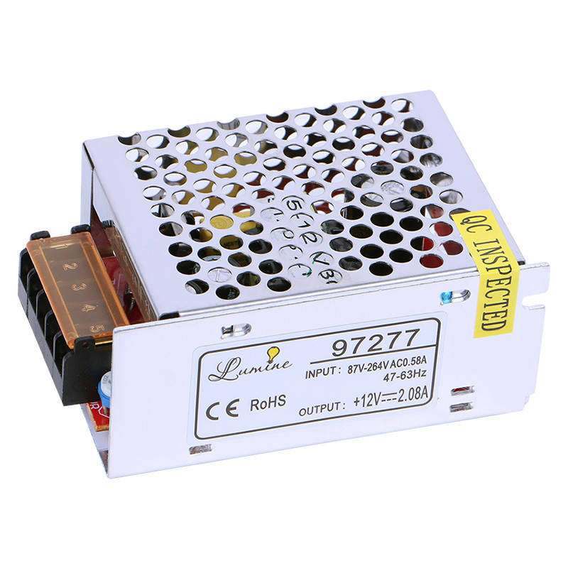 

Блок питания для LED, 25W, 12V, IP20, метал. корпус 85х59