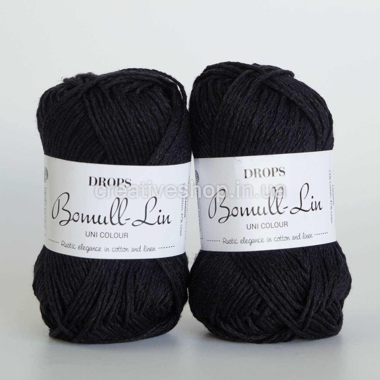 

Пряжа Drops Bomull-Lin (цвет 16 black)