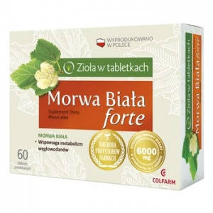

Morwa Biala Forte - экстракт листьев белой шелковицы, 60 таб.