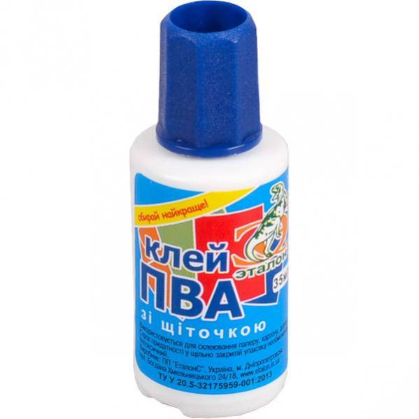 

Клей ПВА з пензликом 35 мл Эталон, 5742