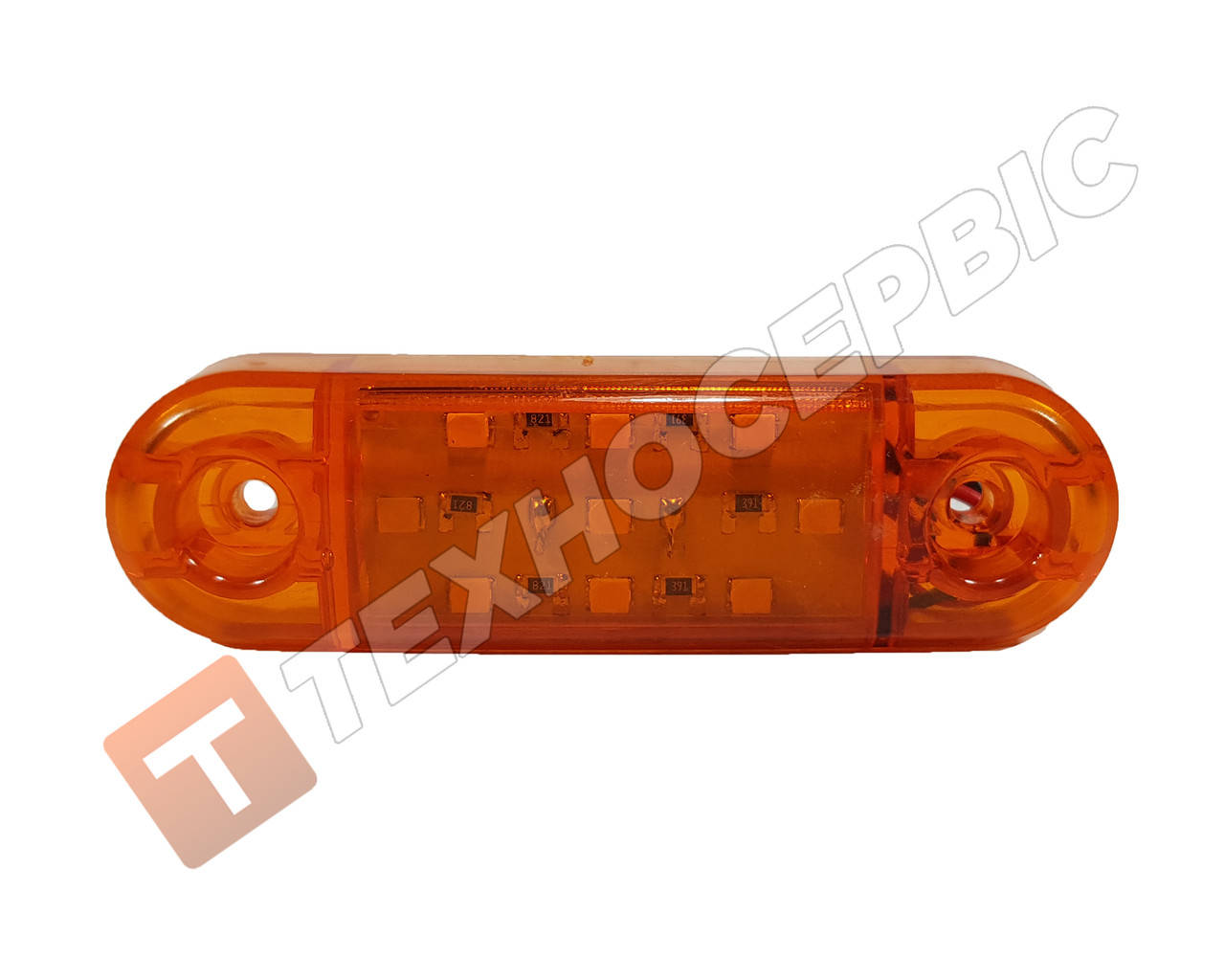 

Фонарь габаритов 12-24v желтый маркерный светодиодный 9LED(пр-во EMIR,Турция)