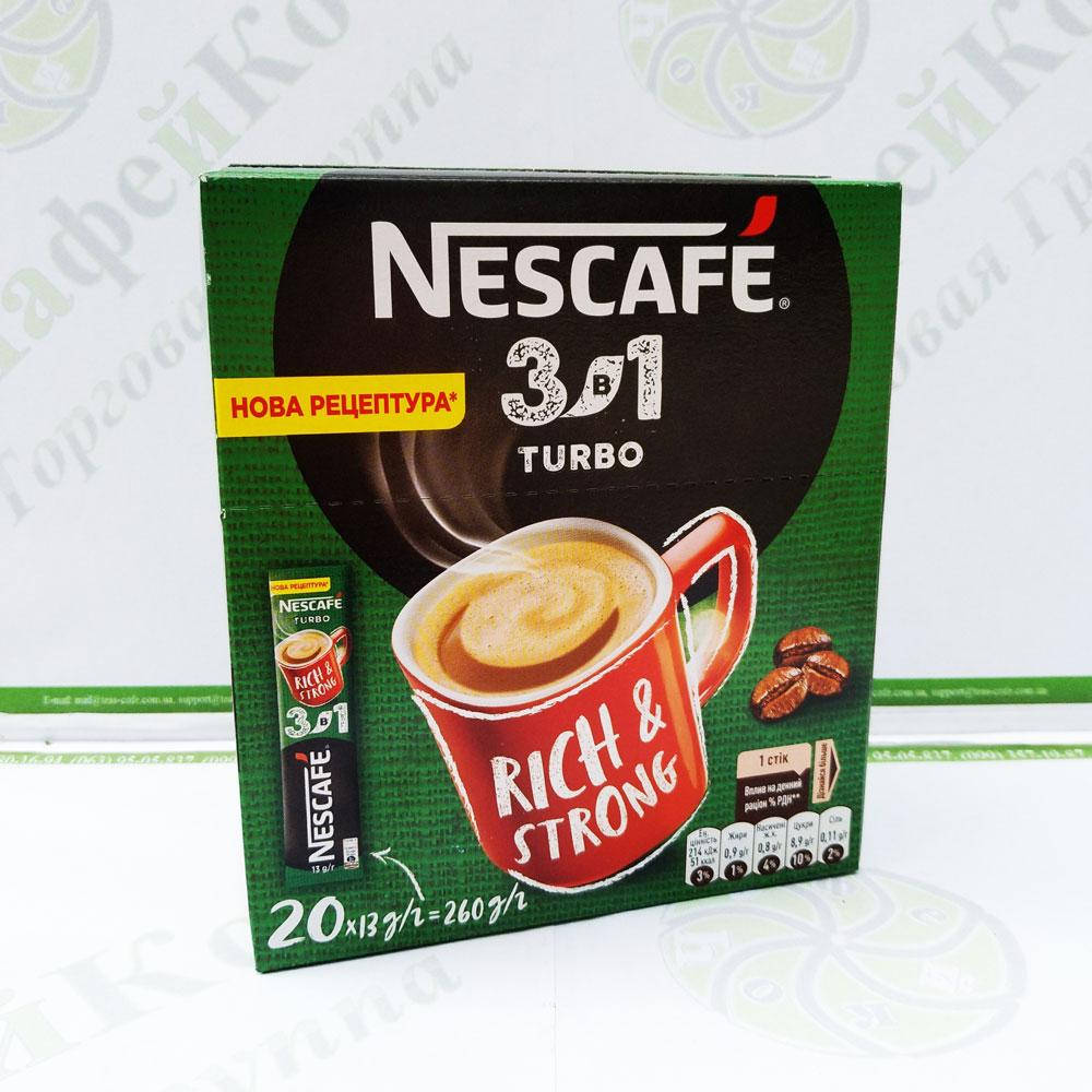 

Кофе Nescafe 3 в 1 Turbo Турбо 20*16г (24)