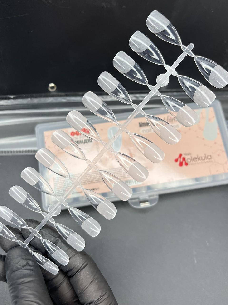 

ТИПСЫ NAILS MOLEKULA ГЕЛЕВЫЕ ДЛЯ НАРАЩИВАНИЯ НОГТЕЙ 240 ШТ., МИНДАЛЬ, ПРОЗРАЧНЫЕ