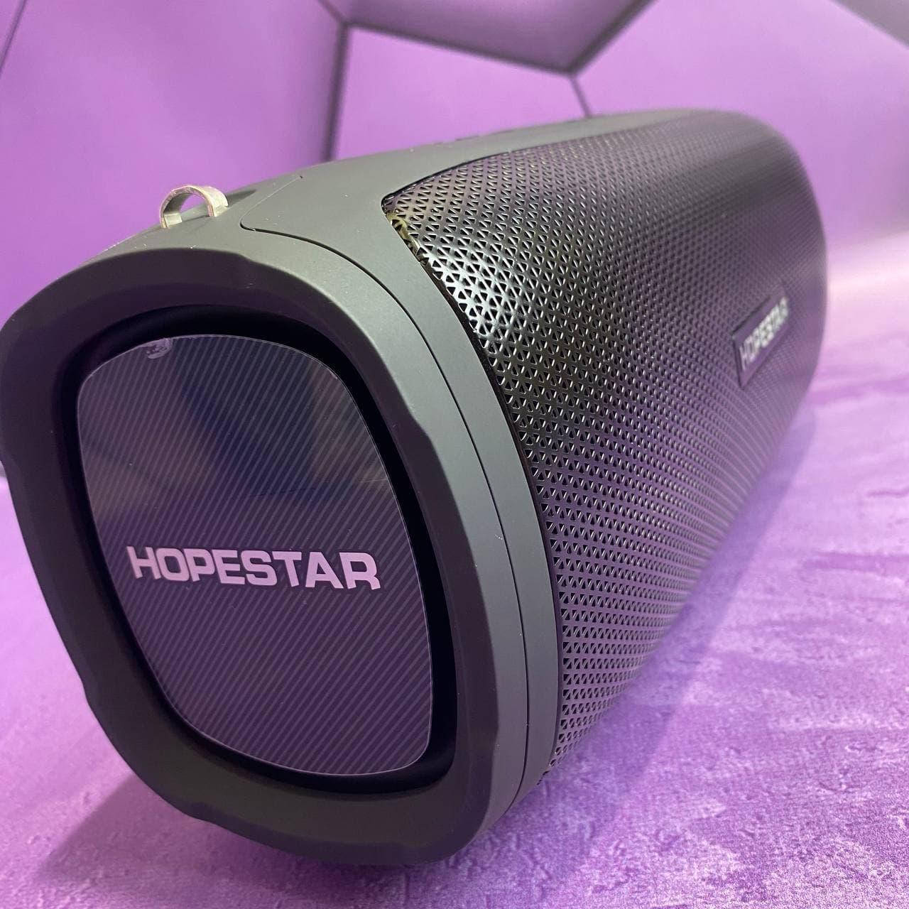 

Портативная беспроводная Bluetooth колонка Хопстар/Hopestar Original A6 PARTY BASS черная Speaker 35 Вт.