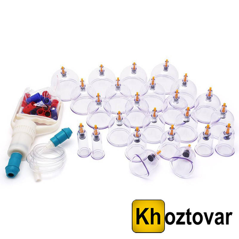 

Массажные вакуумные банки с насосом 24 шт Bao Yi Pull Out A Vacuum Apparatus