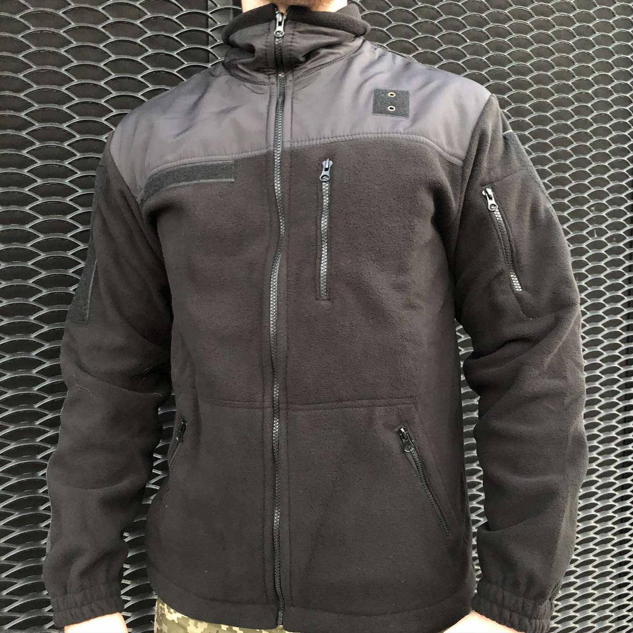 

КОФТА ФЛИСОВАЯ ТАКТИЧЕСКАЯ COMANDER-I BLACK MAN, Черный